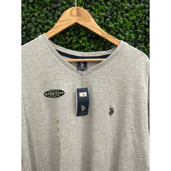 NWT U.S. Polo Assn. Men’s 2XL Gray Stretch T Shirt - Picture 3 of 5